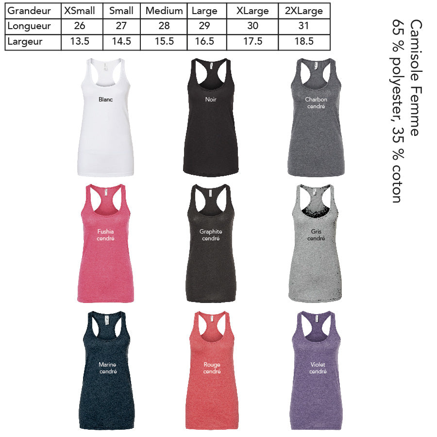 Impression camisole femme en beauce