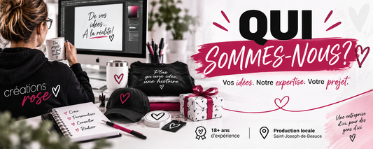 Illustration de blogue : qui sommes-nous, l'équipe Créations Rose