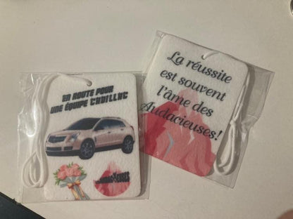 Désodorisant personnalisé pour auto