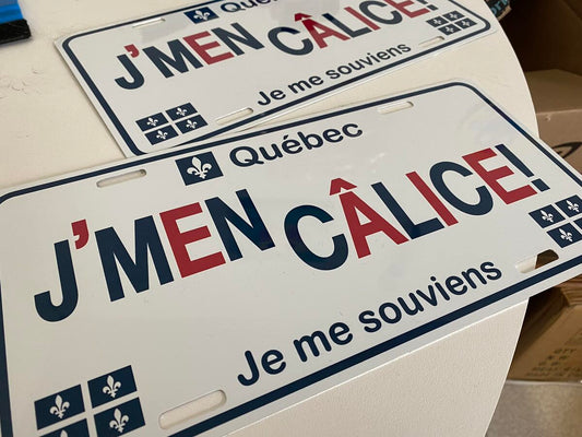 Plaque d'immatriculation décorative personnalisée