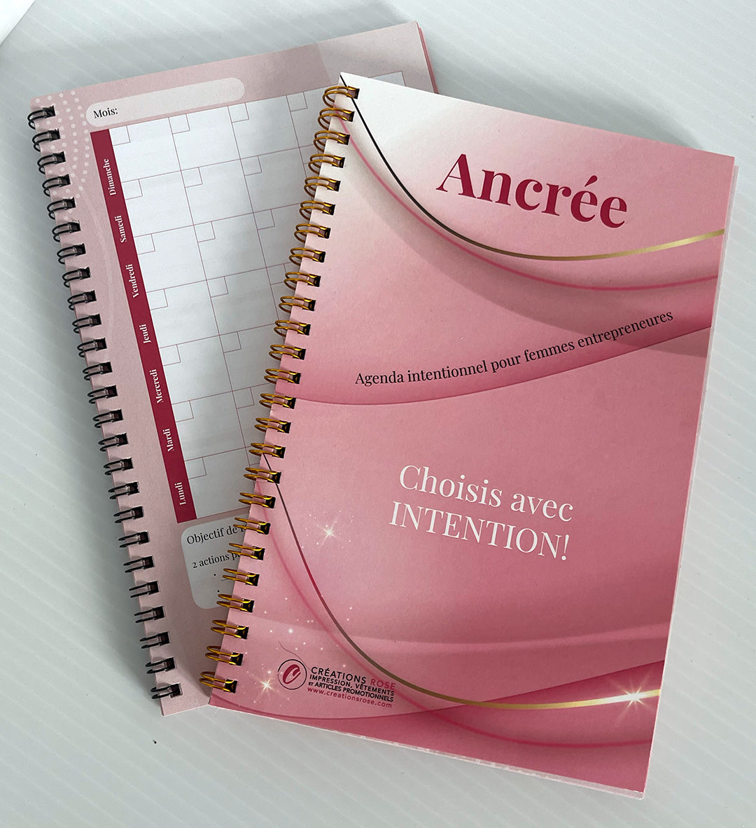 ancrée agenda intentionnel non daté annuel