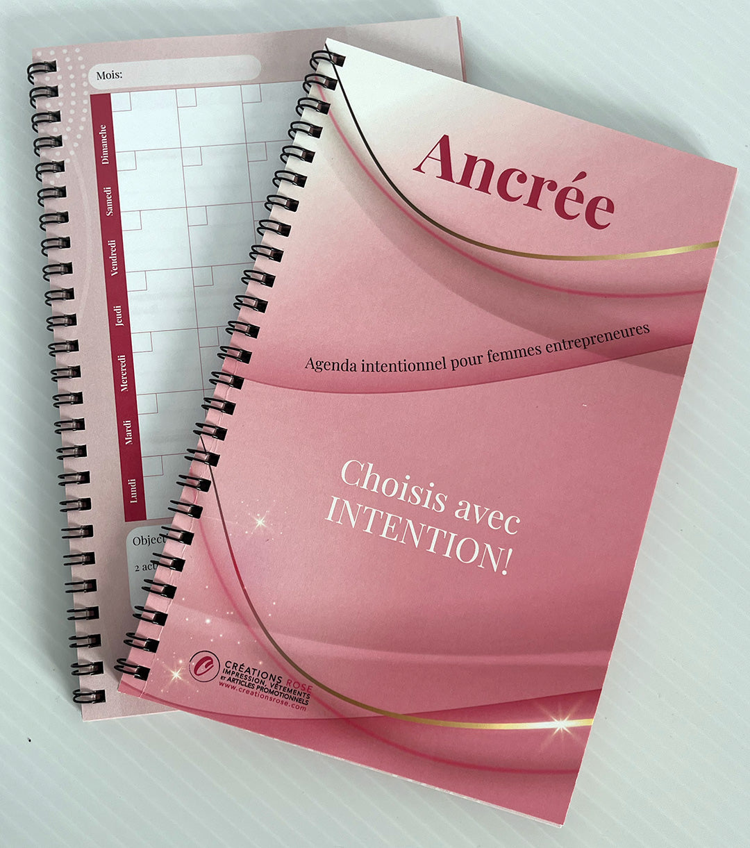 Impression personnalise agenda non daté bi-annuel