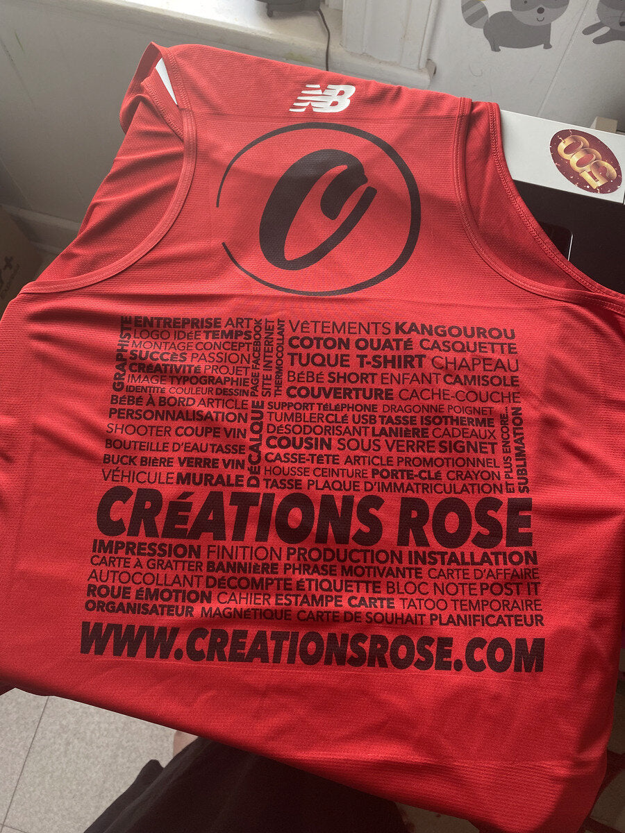 Camisole performance homme personnalisée - Créations Rose