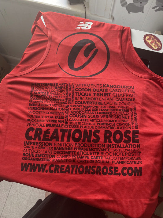 Camisole performance homme personnalisée - Créations Rose