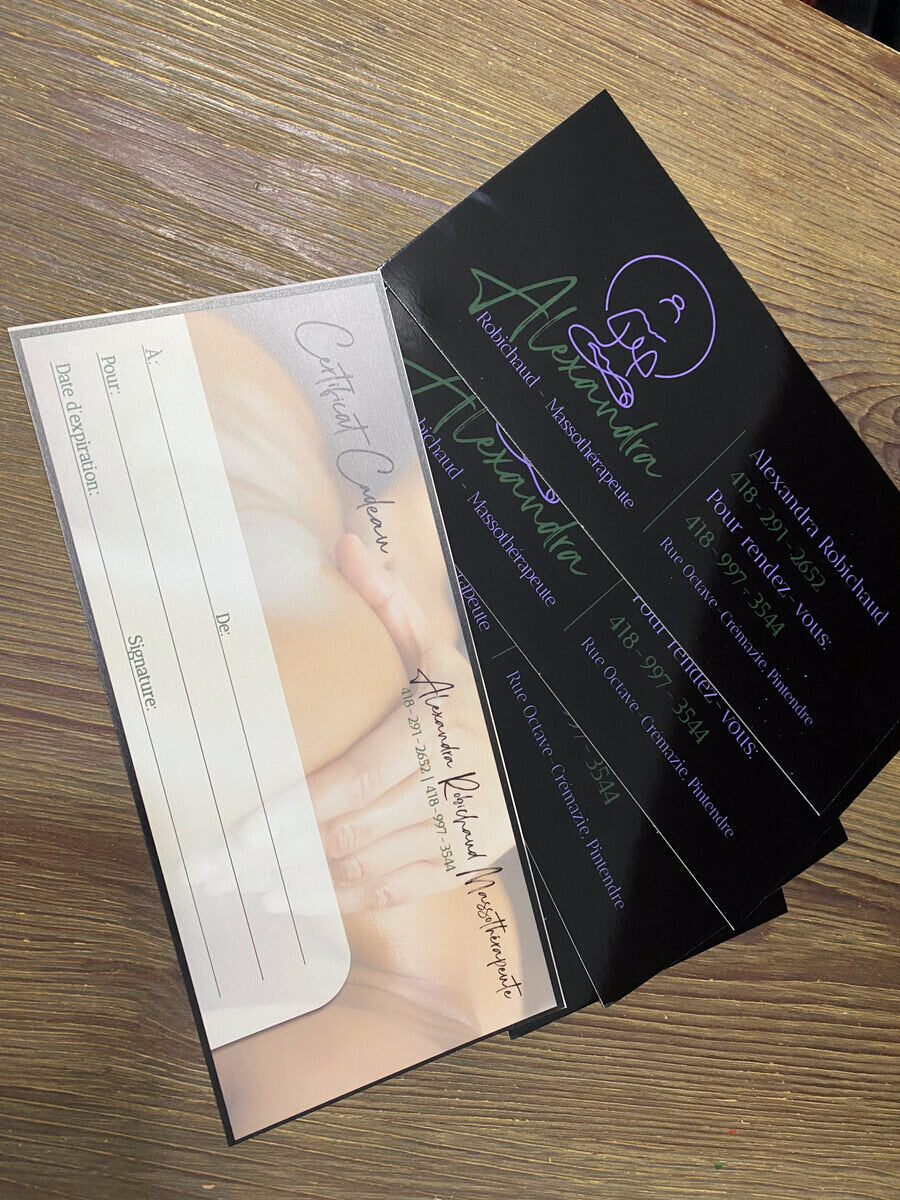 Certificat-cadeau personnalisé - Créations Rose