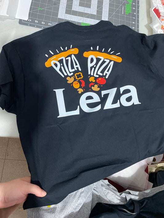 Chandail pizza pizza leza dos – Créations Rose, impression et personnalisation en Beauce