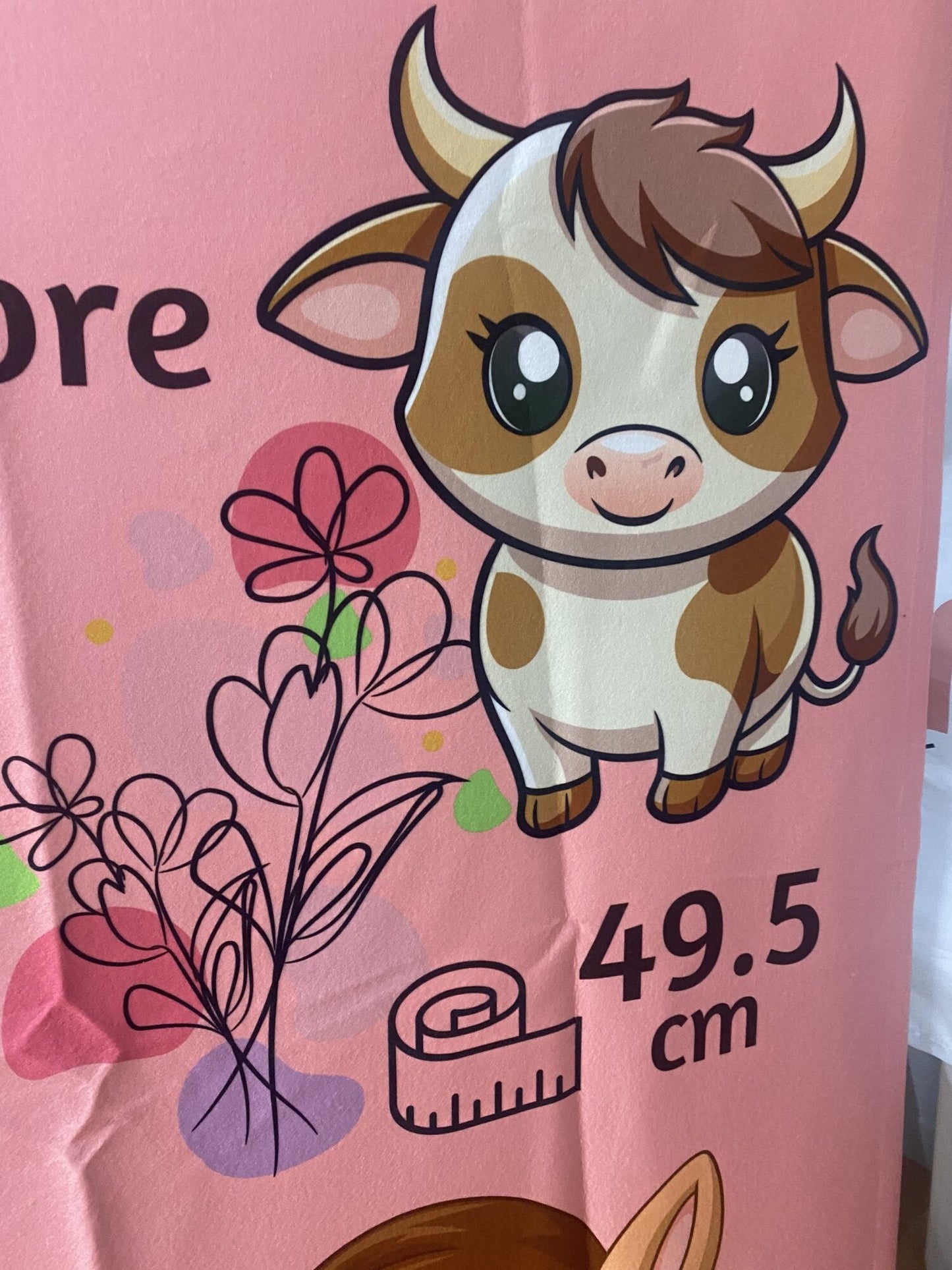 Couverture en molleton personnalisée pour bébé par Créations Rose – exemple 2