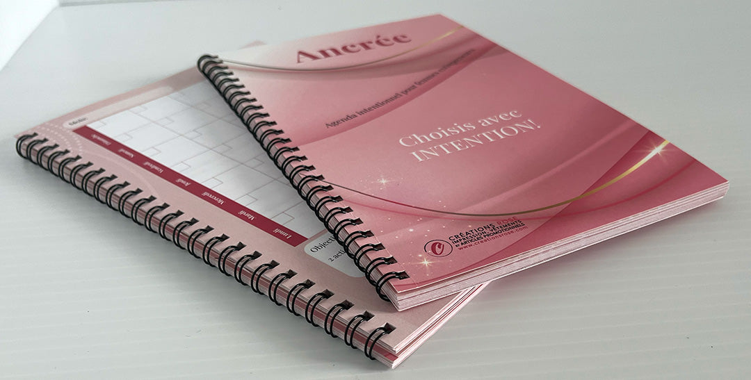 Agenda non datée bi-annuel personnalise