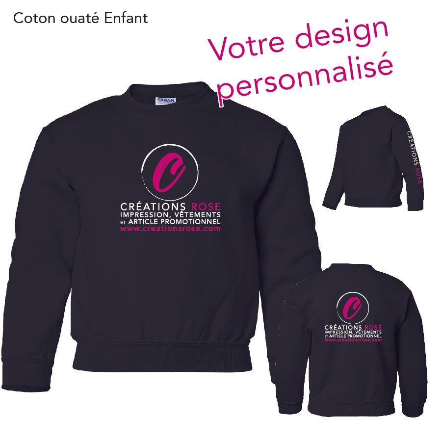 Personnalisation textile coton ouate pour enfant