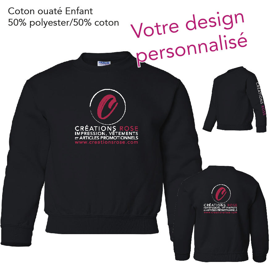 Personnalisation textile coton ouate pour enfant