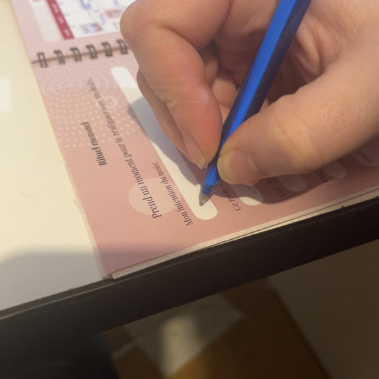 ecriture interieur agenda impression personnalisée