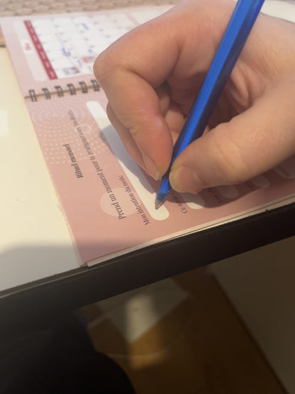 ecriture interieur agenda impression personnalisée