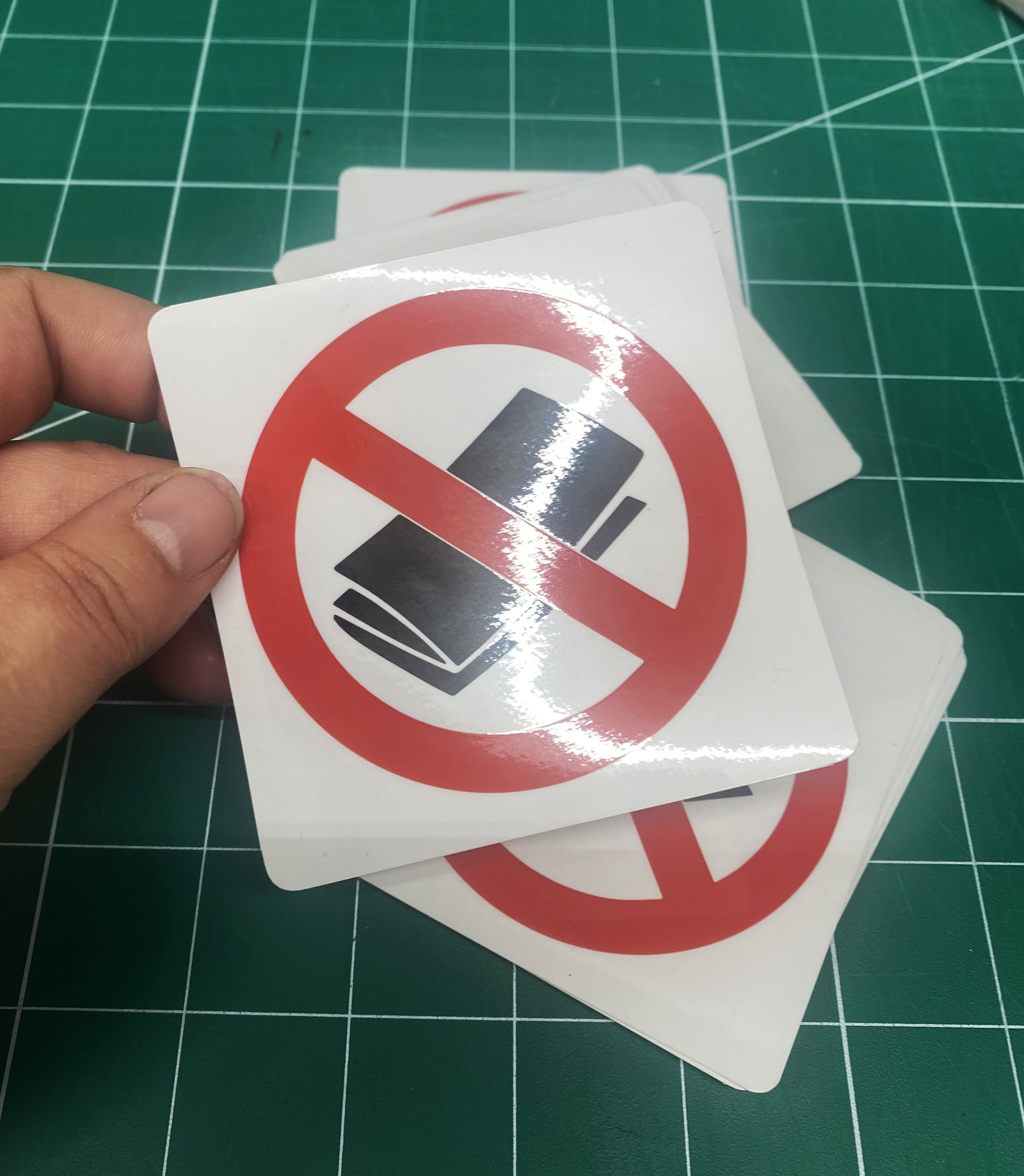 autocollant exterieur impression laminé