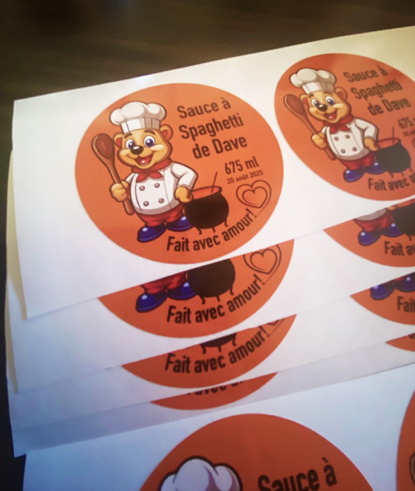 sticker personnalisé identification intérieur en beauce