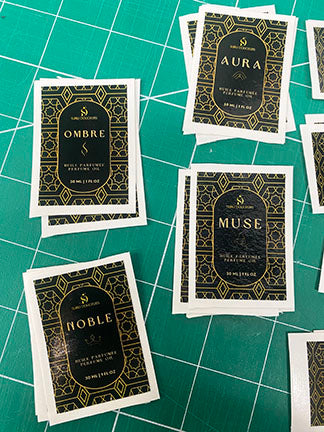 sticker personnalisé produits artisans intérieur en beauce