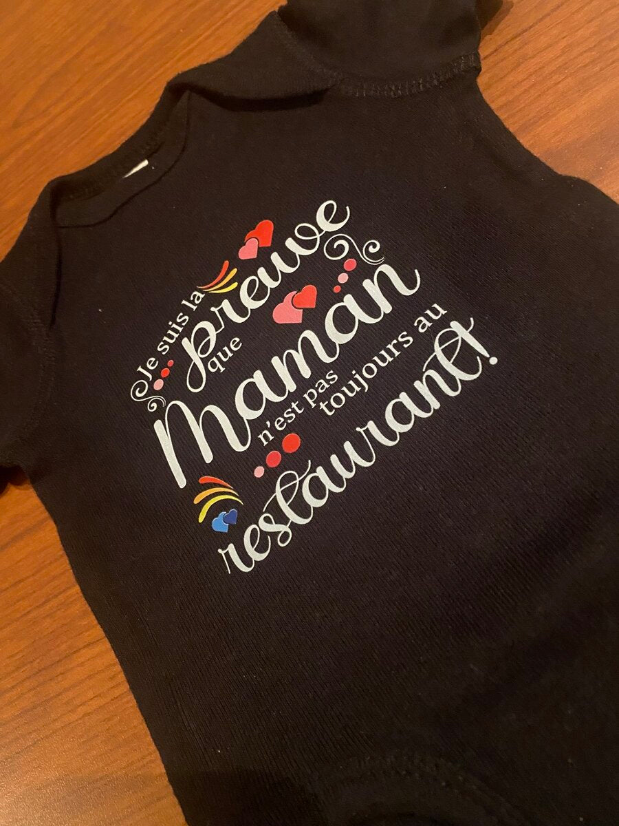 T-shirt bébé personnalisé - Créations Rose