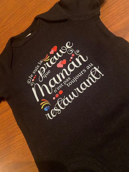 T-shirt bébé personnalisé - Créations Rose