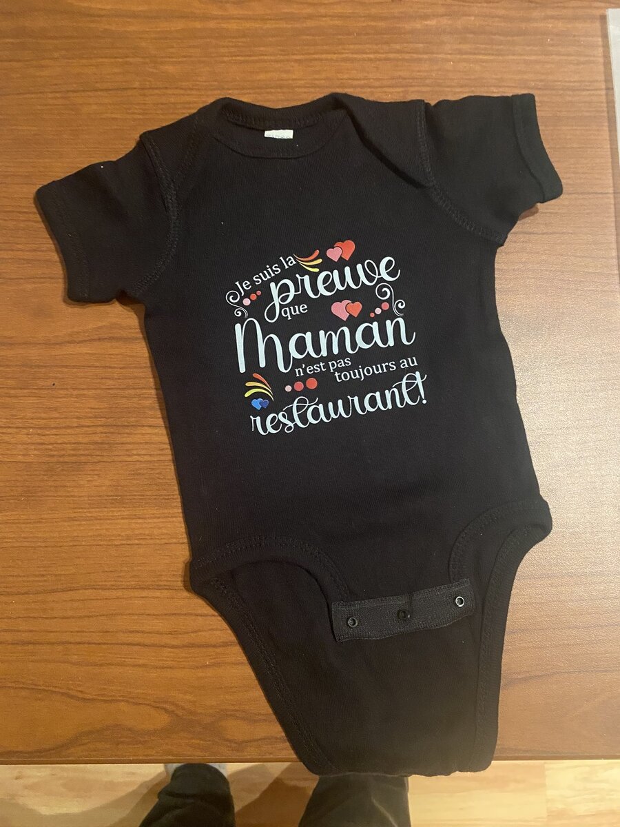 T-shirt bébé personnalisé - Créations Rose