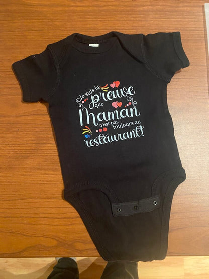 T-shirt bébé personnalisé - Créations Rose
