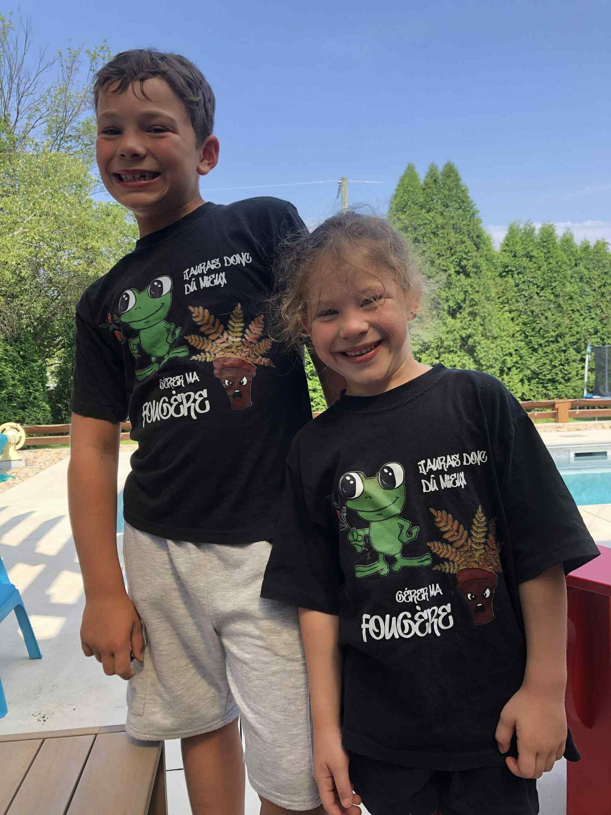 T-shirt enfant personnalisé par Créations Rose – exemple 2