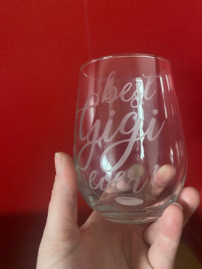 Verre gravé personnalisé - Créations Rose