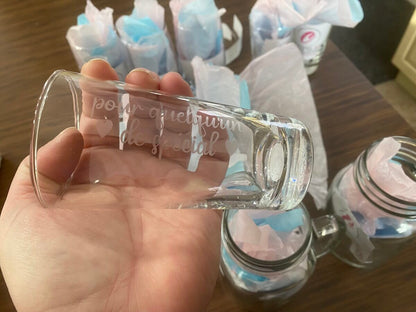 Verre gravé personnalisé - Créations Rose