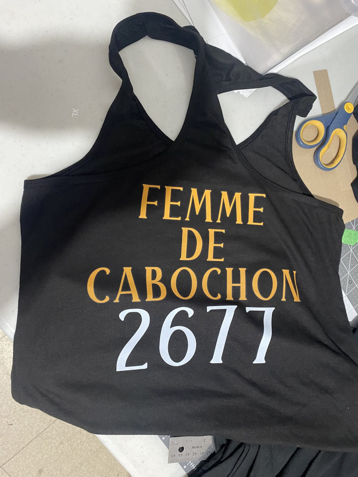 Camisole femme personnalisée par Créations Rose – exemple 2