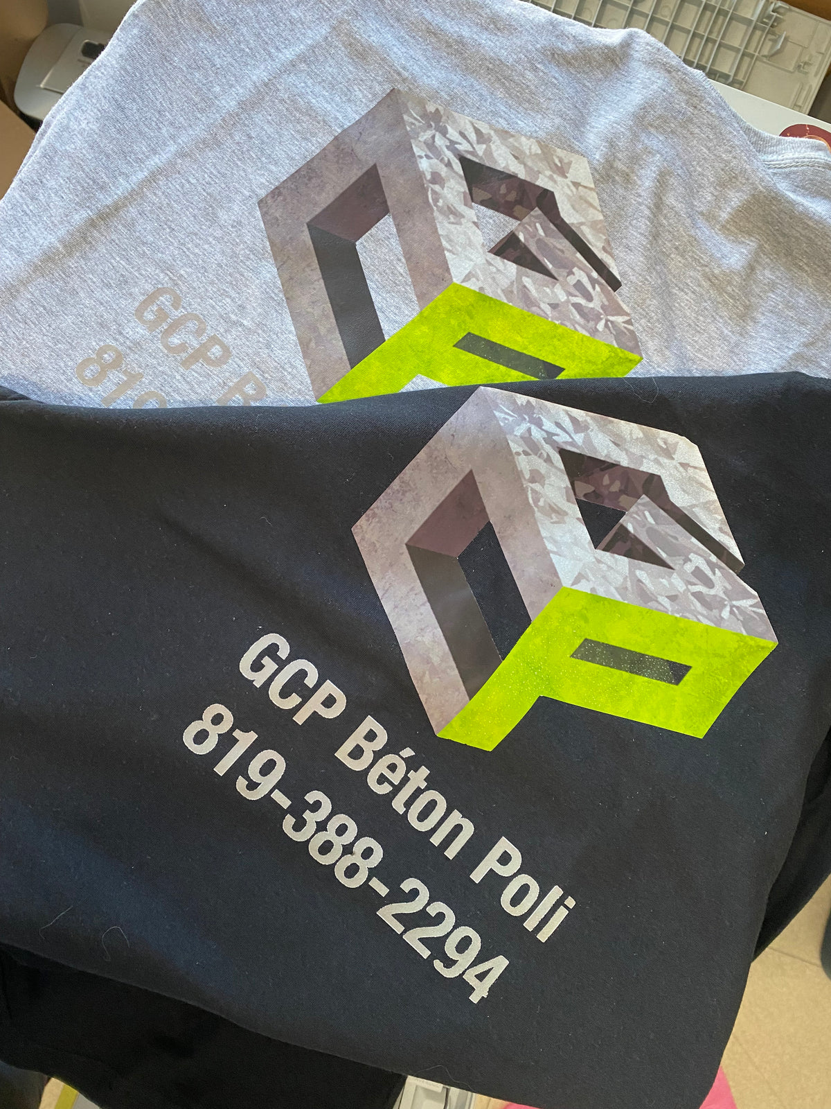 T-shirt adulte personnalisé – Créations Rose, impression et personnalisation en Beauce