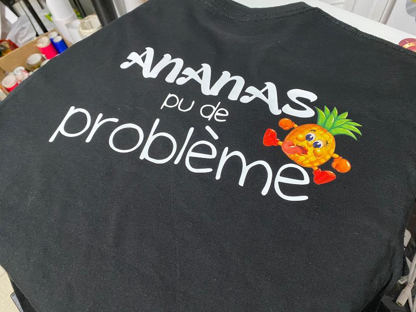 T-shirt adulte personnalisé – Créations Rose, impression et personnalisation en Beauce