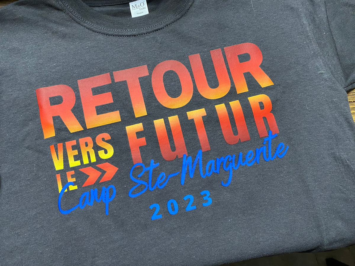 T-shirt enfant personnalisé – Créations Rose, impression et personnalisation en Beauce