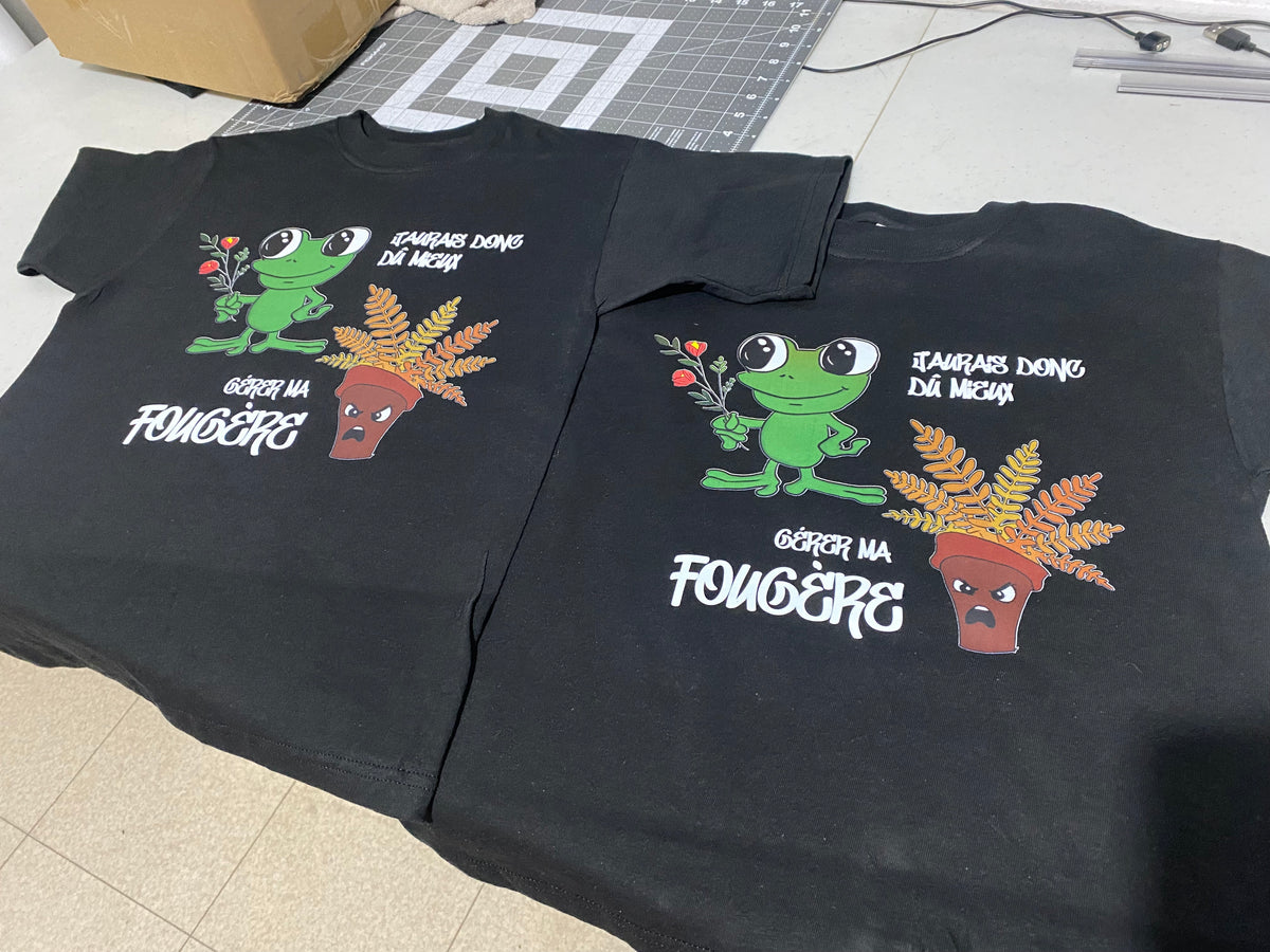 T-shirt enfant personnalisé – Créations Rose, impression et personnalisation en Beauce
