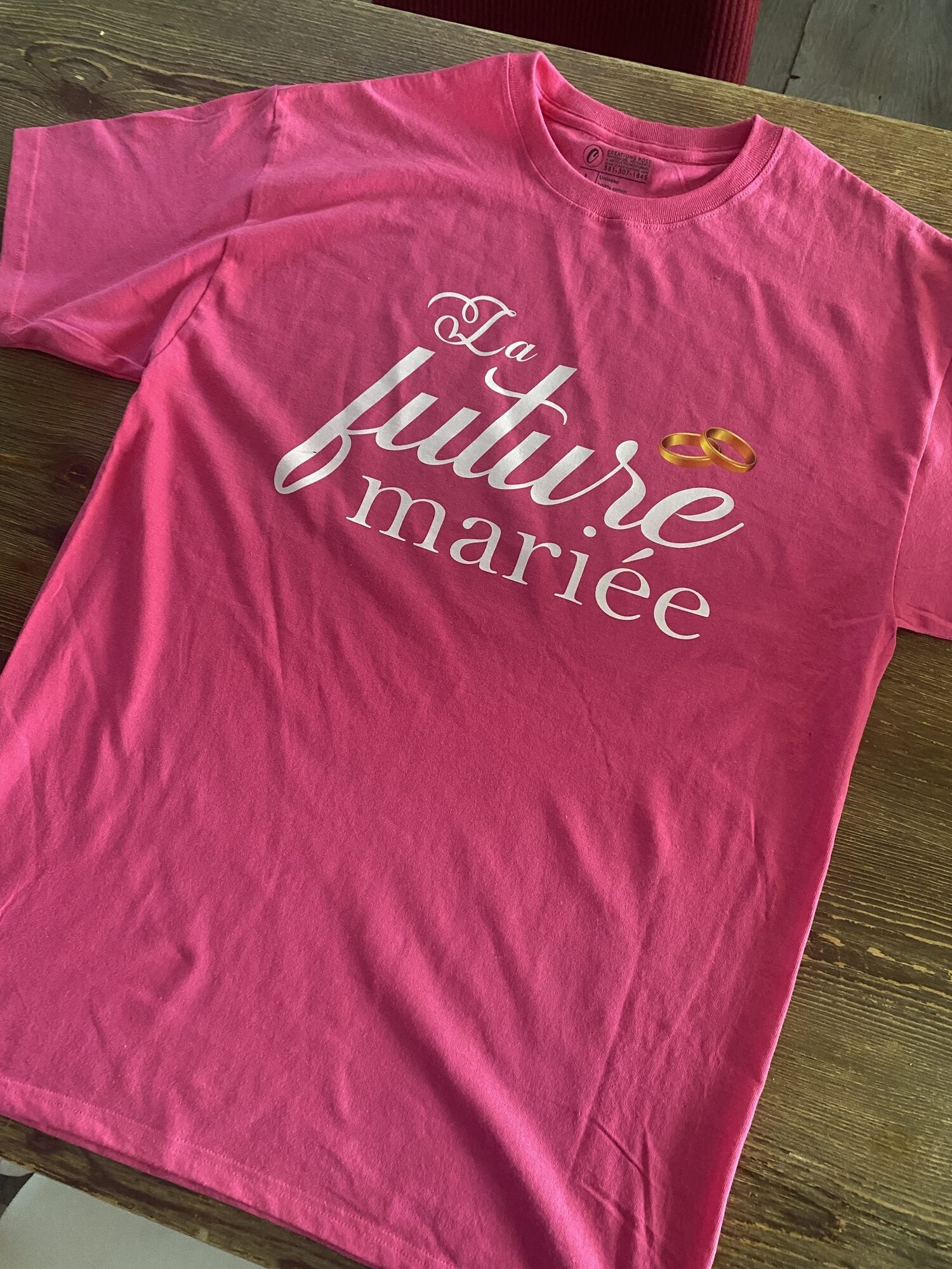 T-shirt femme personnalisé par Créations Rose – exemple 4